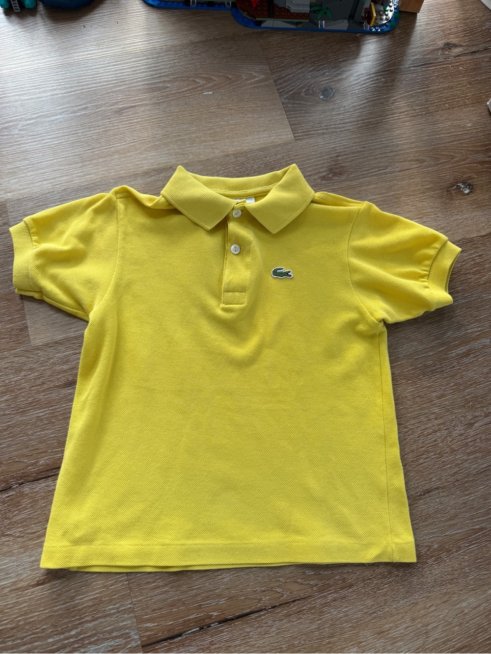 Lacoste Kids Polo Shirt Size 5 6 Child Shirt Top 5T 6T Tee